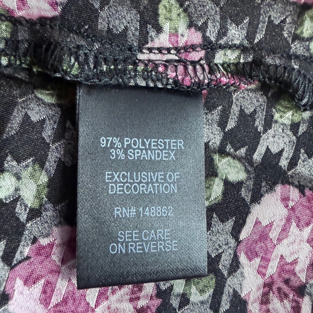 New Torrid Maxi Woven Jacquard Lace Trim Cami Dress Pink Rose Black Floral 2X - Picture 9 of 9